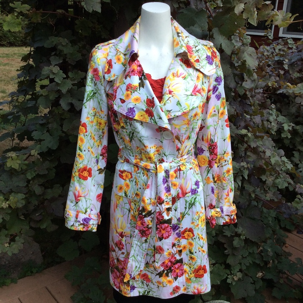 💥Sale! Alberto Makali wildflower trench - Picture 3 of 8